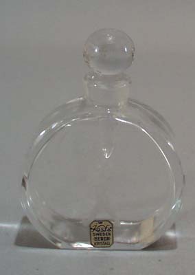Kosta Sweden cut Perfume bottle.
