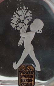 Kosta Sweden cut Perfume bottle.