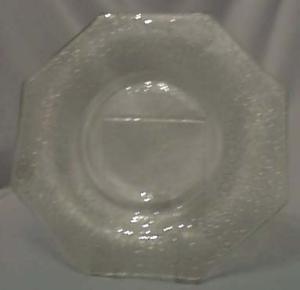 L.E. Smith Crackle Salad Plate in Green