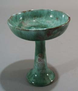 Bermuda Pottery hand thrown compote.