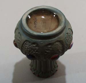 Porcelain mini vase Austria with jewel effect.