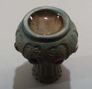 Porcelain mini vase Austria with jewel effect.