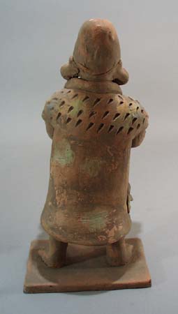 Clay Figure of man holding 2 balls