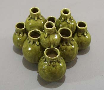 Plant starter ceramic mini 10 pot statue
