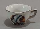 Childs toy cup with Indian on it