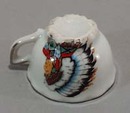 Childs toy cup with Indian on it