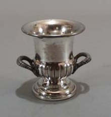 Silver Coffer 10 is on the back of this little double handled urn.
