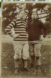 Two Young Men Notre Dame College Friends Photograph.
