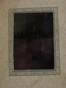 Lady Standing Front of San Gabriel Mission Photograph