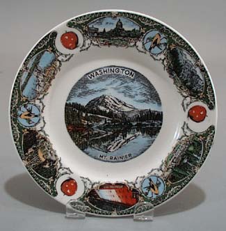 Washington Mt Rainier Souvineer plate,