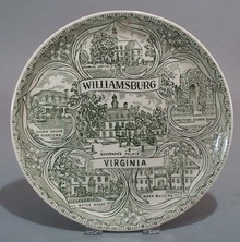 Williamsburg Virginia State plate,