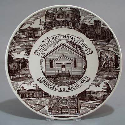 Kettlesprings Marcellus Michigan Centennial plate