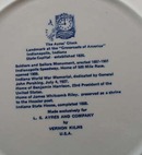 Indianapolis Speedway souvineer plate by Vernon Kilns