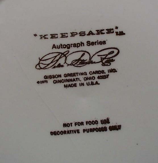 The Praying Hands Helen Steiner Rice plate.