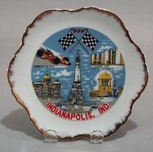 Porcelain Indianapolis speedway porcelain plate.