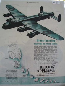 Delco Appliance Block-Busting Ad 1943