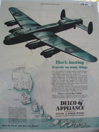 Delco Appliance Block-Busting Ad 1943