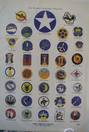 World War II Insignia pictures Ad 1943