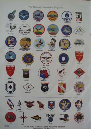 World War II Insignia pictures Ad 1943