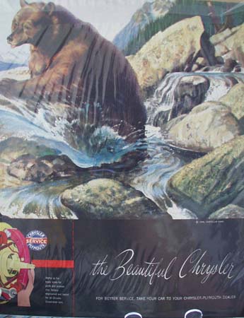 Chrysler & Bears Takes Care of Own Ad 1948