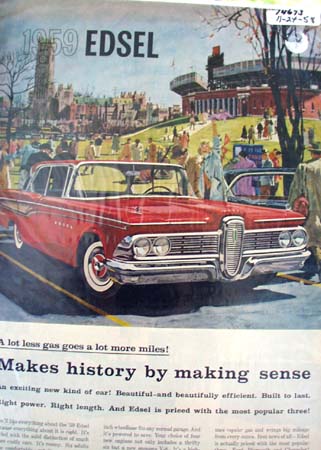 Edsel Built to Last Ad 1958.