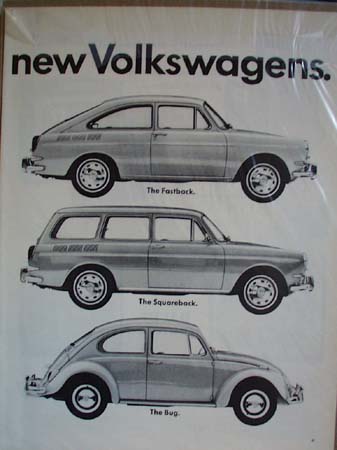 VW Introducing 3 new ones Ad 1965.