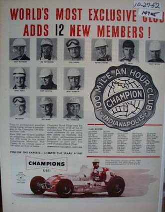 Champions adds 12 New Members Ad 1952