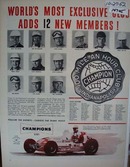 Champions adds 12 New Members Ad 1952