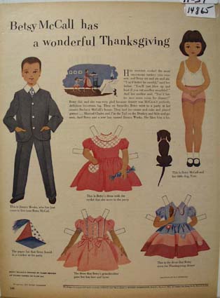 Betsy McCall Thanksgiving Ad 1951