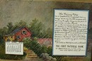 Calendar April 1910 Bank Postcard,