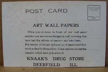 The Art Wall Paper Mills postcard.