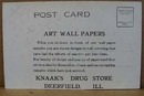 The Art Wall Paper Mills postcard.