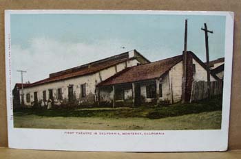 First Theatre in California Post card, Monterey California