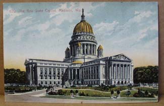 1910 Capitol building Madison Wisconson. # 620 by Bishop