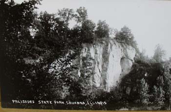 Photo Card Savanna Illinois Palisades postcard.
