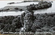 Photo Card Savanna Illinois Palisades postcard.