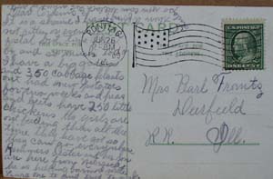 River & Shoe Factory, Pontiac Illinois 1909 postcard
