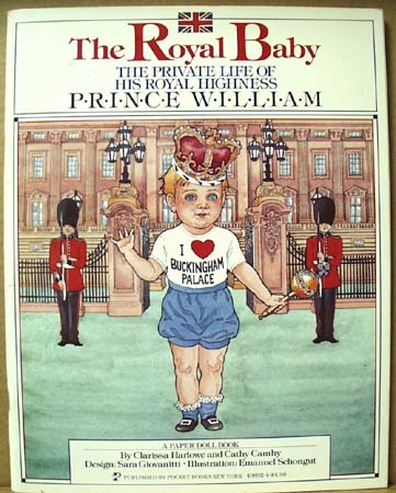 The Royal Baby paper doll Book.