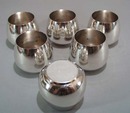 Set of 6 Wm Rogers roly poly glasses.