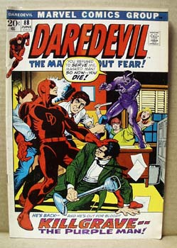 Daredevil June 88 marvel comic, 1972,