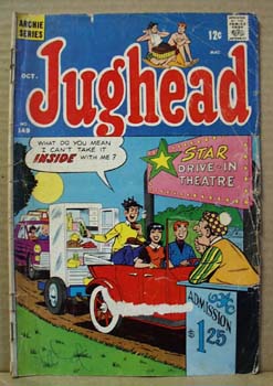 Archie Series Comic Jughead, October no149, 1967.