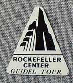 Rockefeller Center Guided tour pocket button.