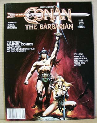 1982 Conan the Barbarian Magazine,