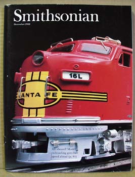 1988 Smithsonian Magazine featuring model railroad trains