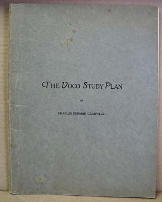 1930 Voco Study Plan for Singing by Charles Norman