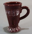Italian individual creamer in a rose purple color