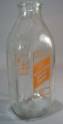 Mt. Willams Dairy Farm Milk Bottle Qt. Mt. Williams Dairy Farm