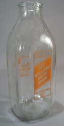 Mt. Willams Dairy Farm Milk Bottle Qt. Mt. Williams Dairy Farm