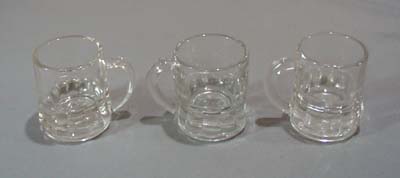 Set of 3 Federal mug shot glasses