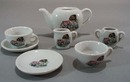 Childs toy Tea set, Hollie little girl & dog.